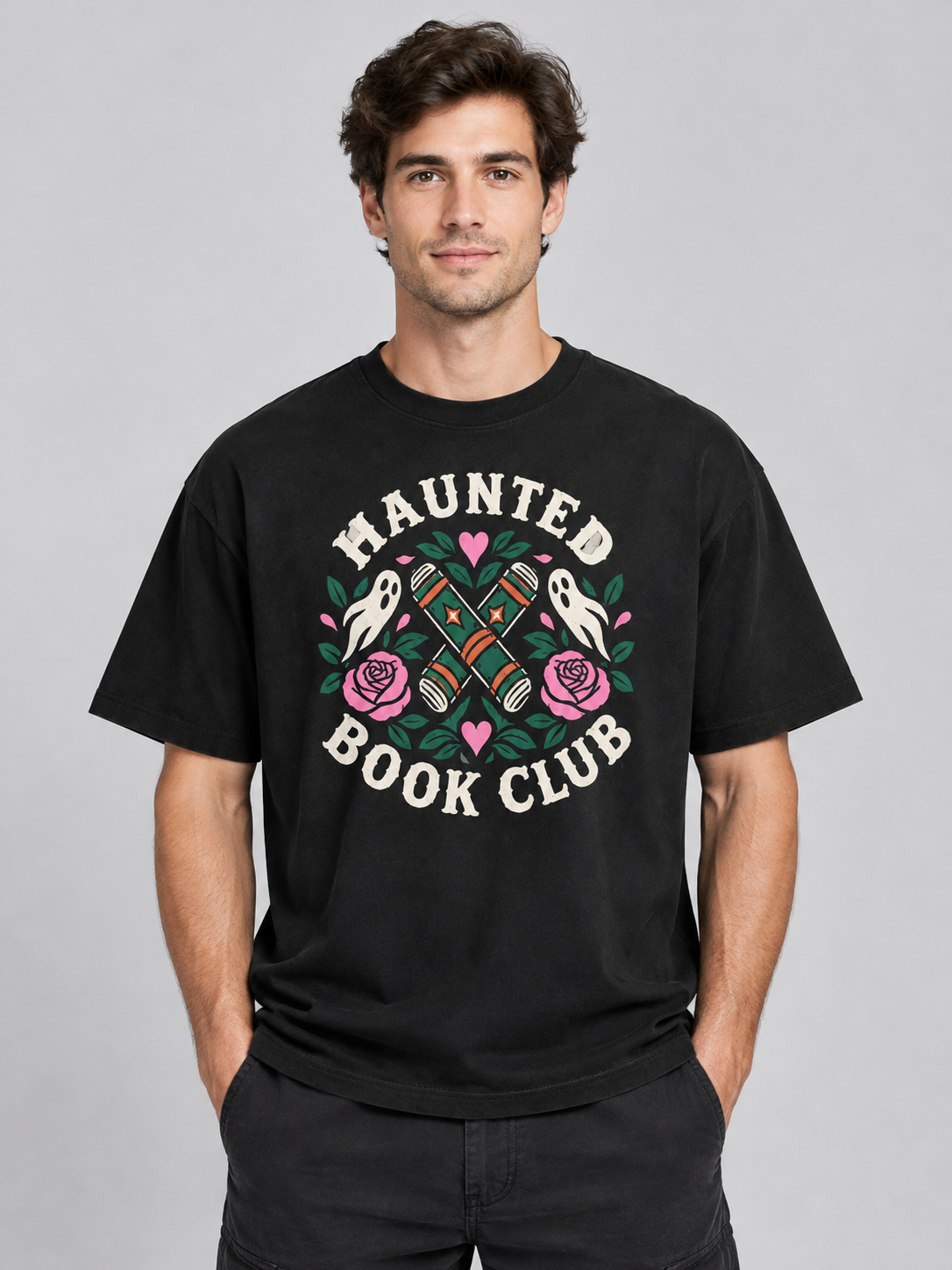 True Crime Club "Haunted Book Club"-Shirt