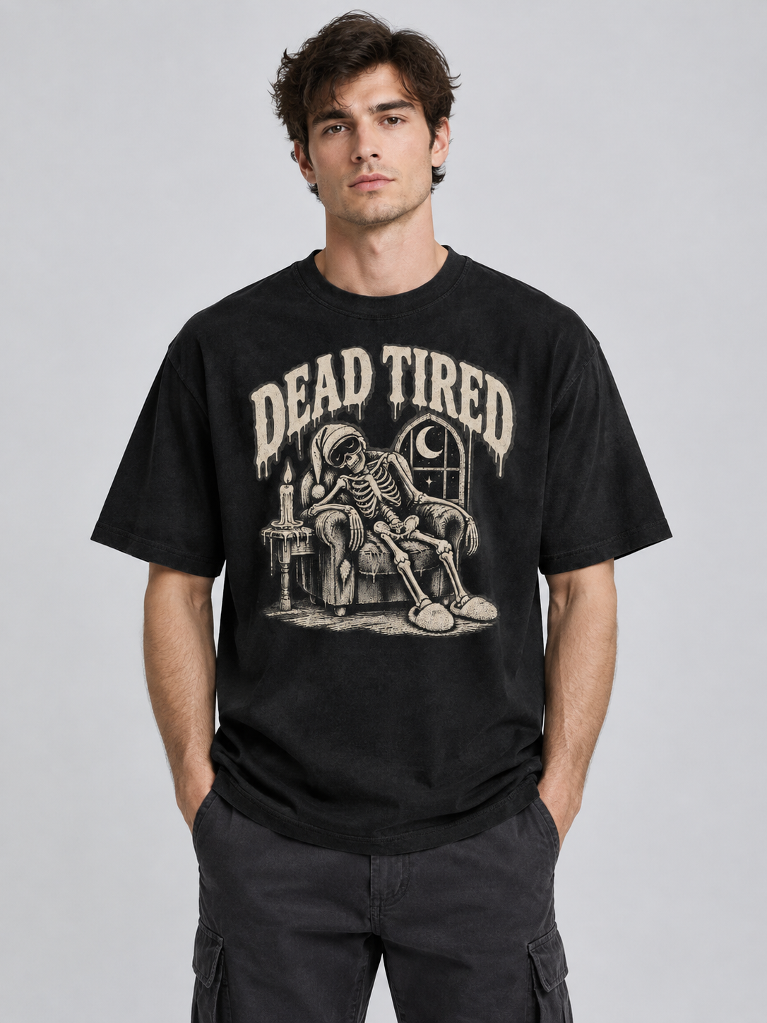Death By Pizza "Dead Tired"-Shirt