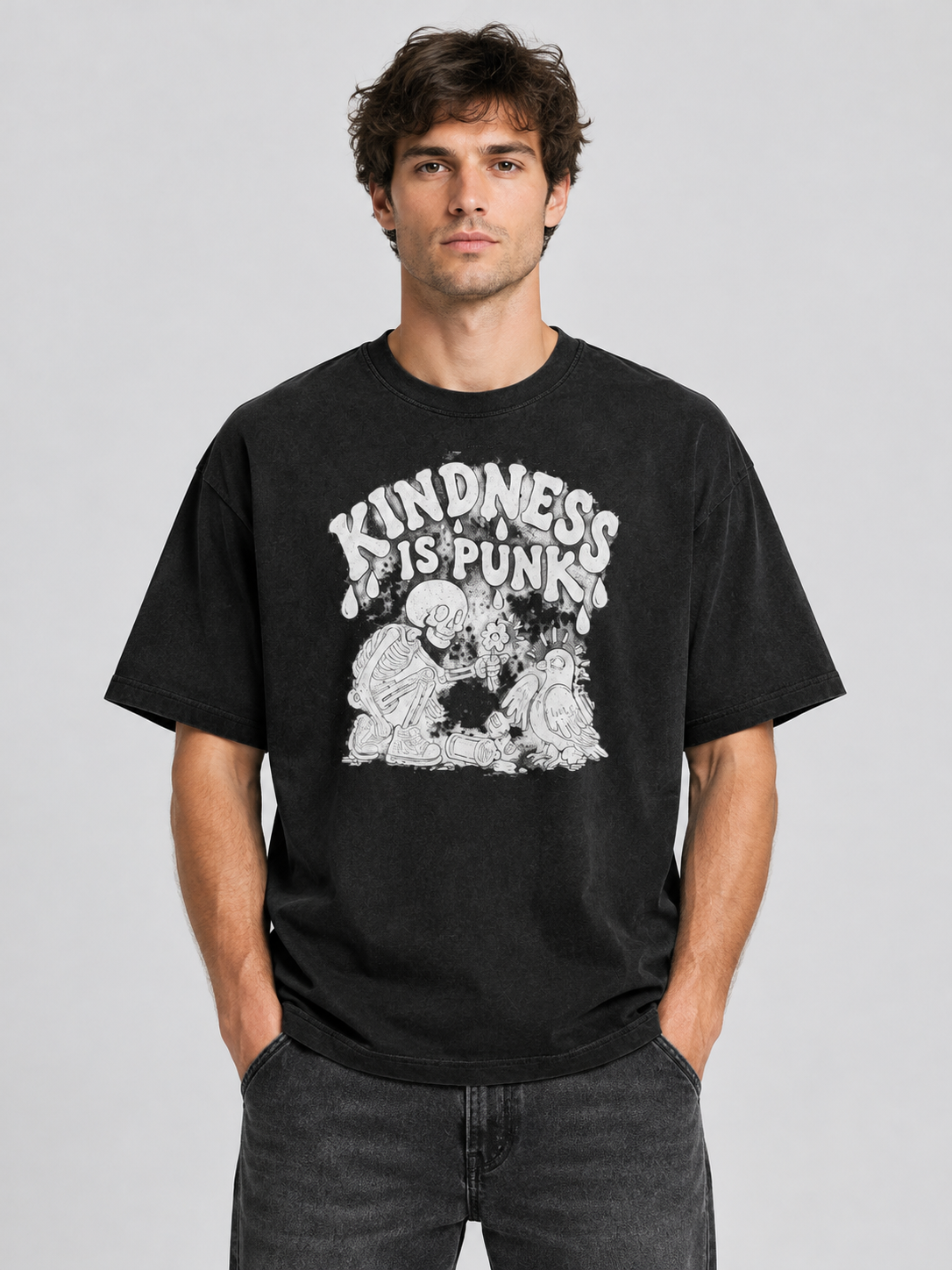 Empathy Is More Rebellious "Kindness Is Punk"-Shirt