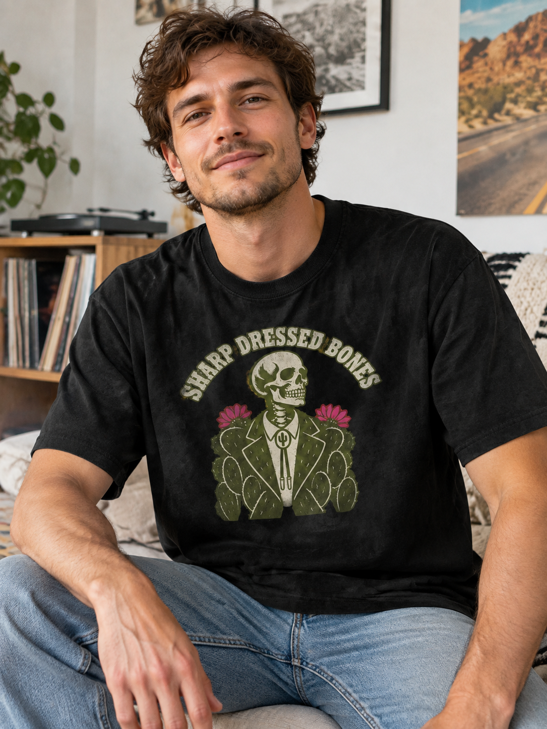 Don't Be A Prick "Sharp Dressed Bones"-Shirt