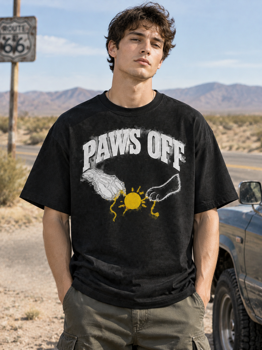 Spooky Boop "Paws Off"-Shirt