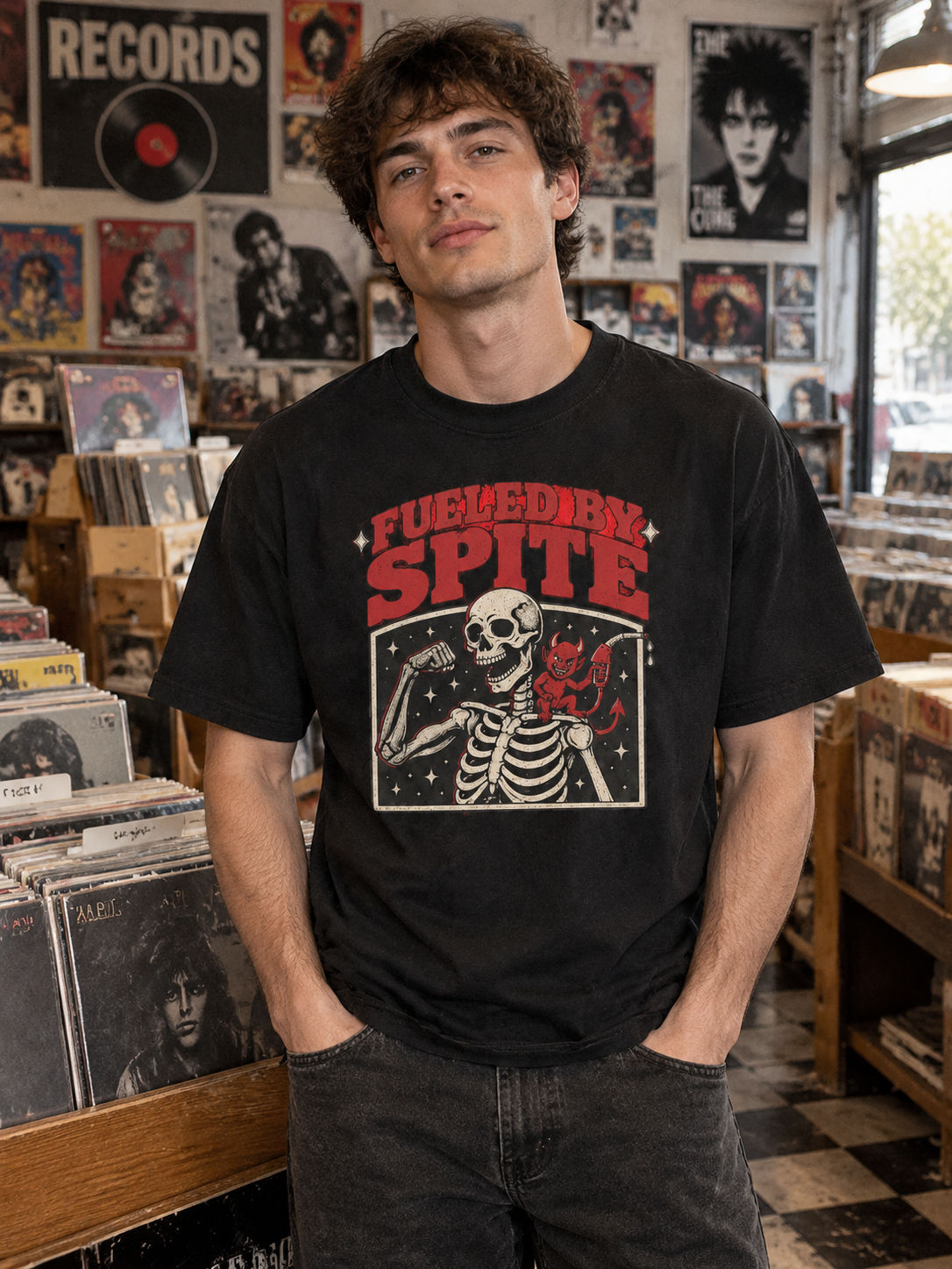 Staying Alive "Fueled By Spite"-Shirt