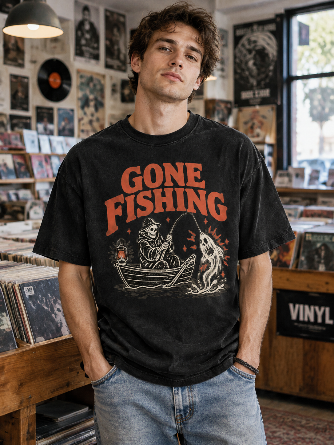 See You Later "Gone Fishing"-Shirt