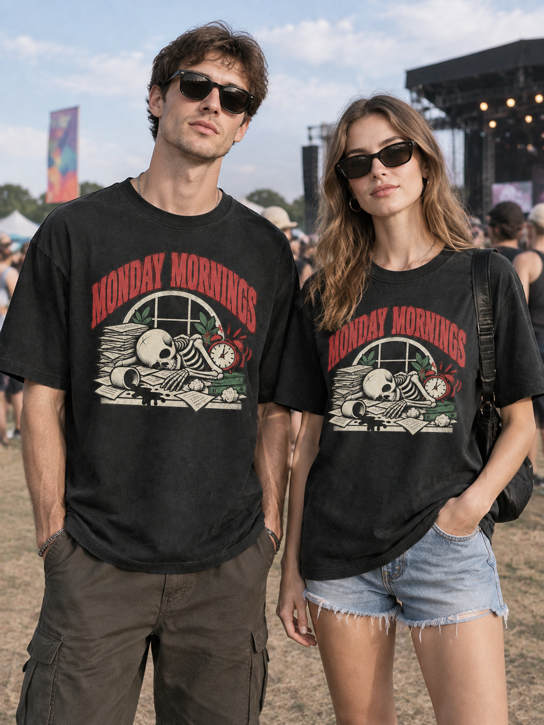 Death By Overthinking "Monday Mornings"-Shirt