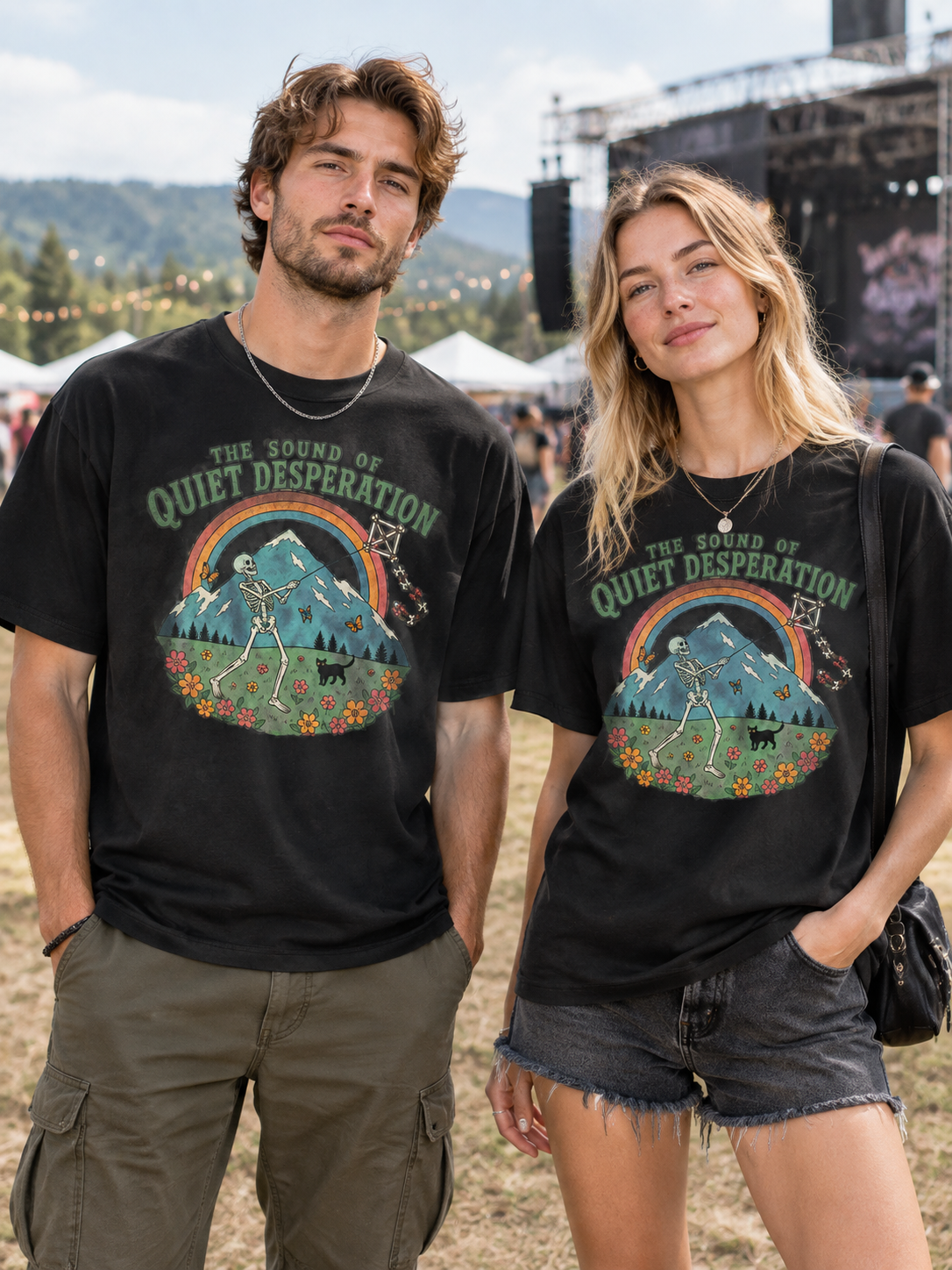 Sound Of Existential Read "The Sound Of Quiet Desperation"-Shirt