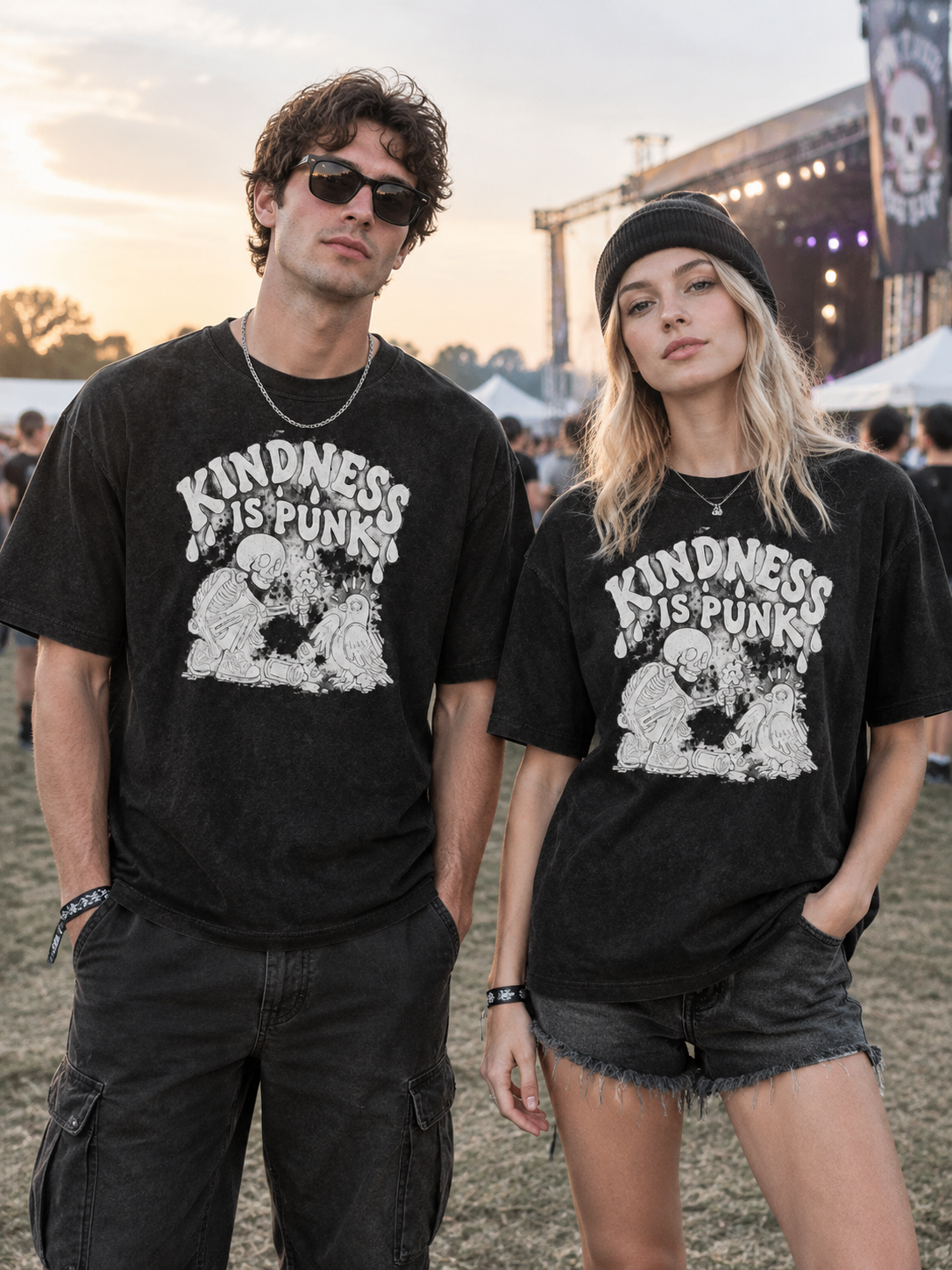 Empathy Is More Rebellious "Kindness Is Punk"-Shirt