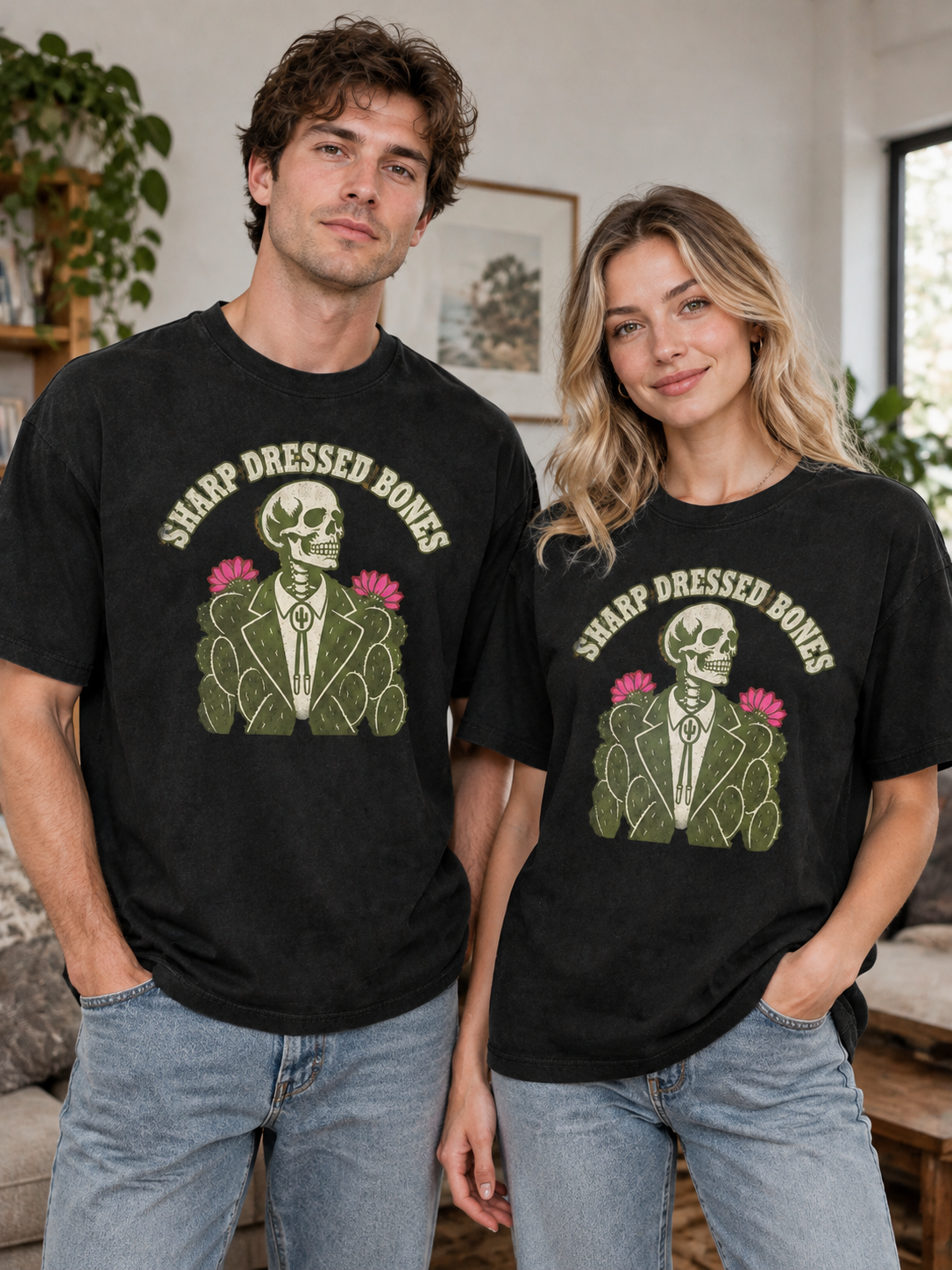 Don't Be A Prick "Sharp Dressed Bones"-Shirt