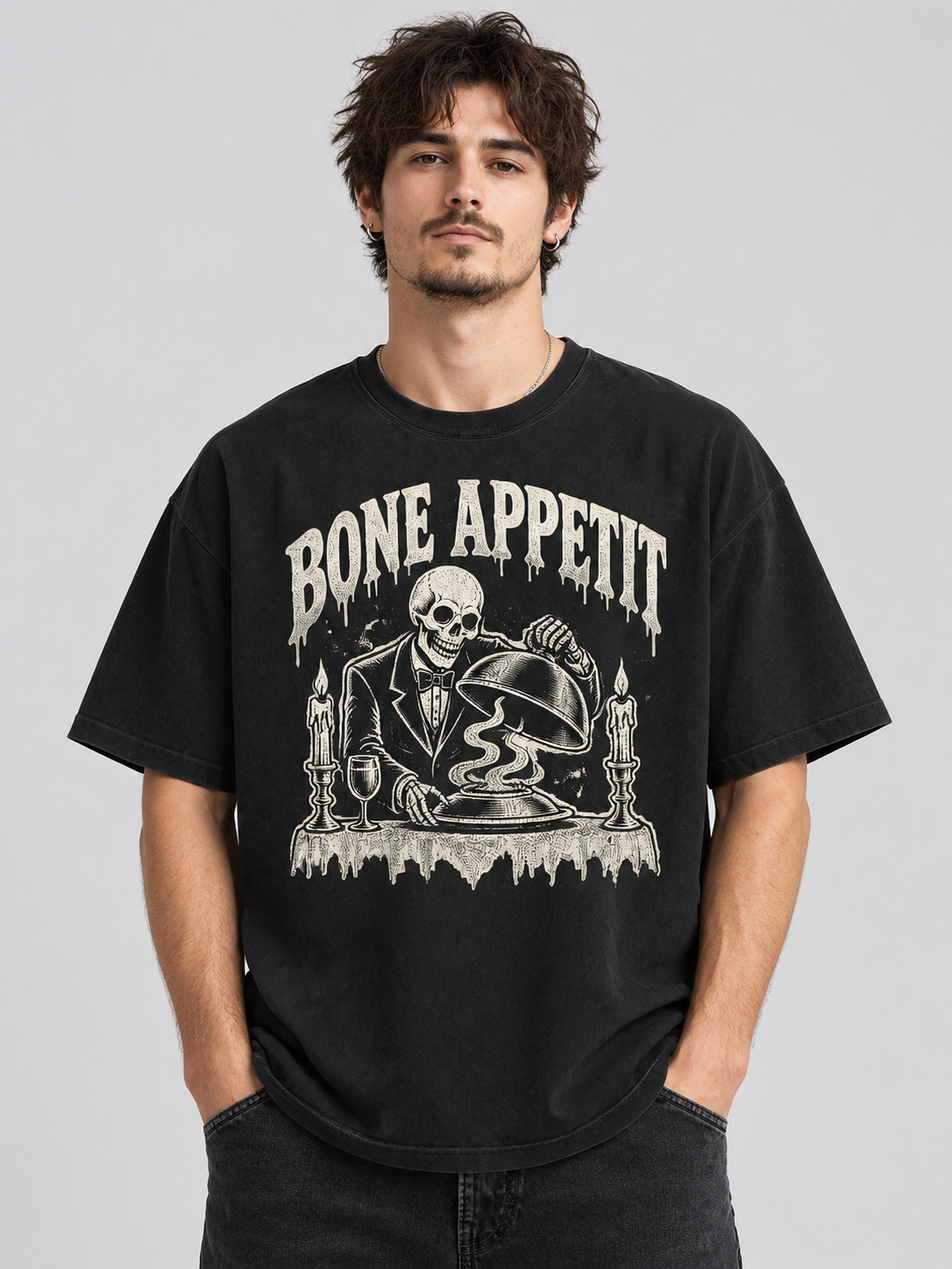 Death By Pizza "Bone Appetit"-Shirt