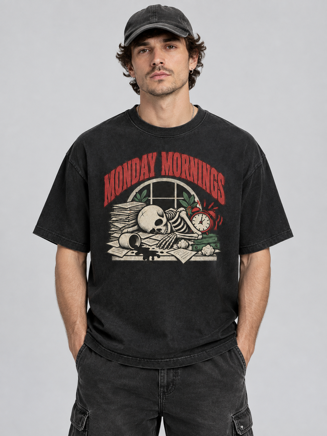 Death By Overthinking "Monday Mornings"-Shirt