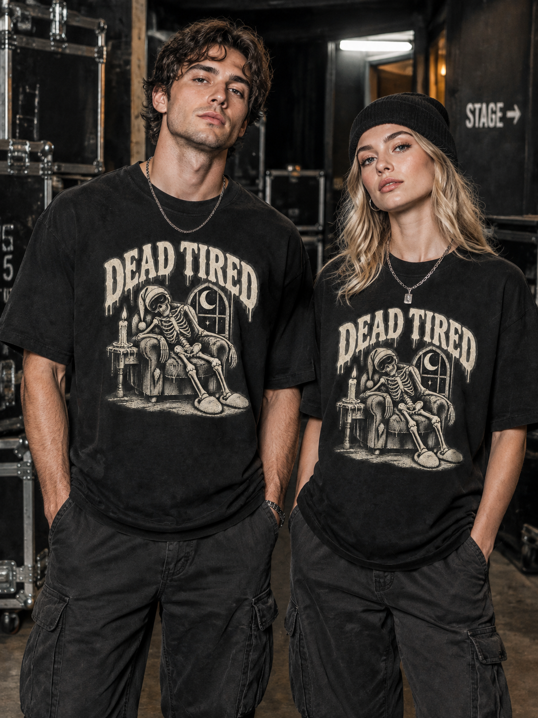 Death By Pizza "Dead Tired"-Shirt