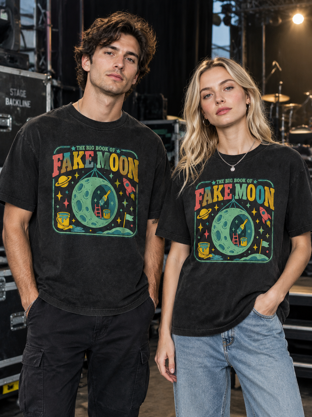 Conspiracy Theories "Fake Moon"-Shirt